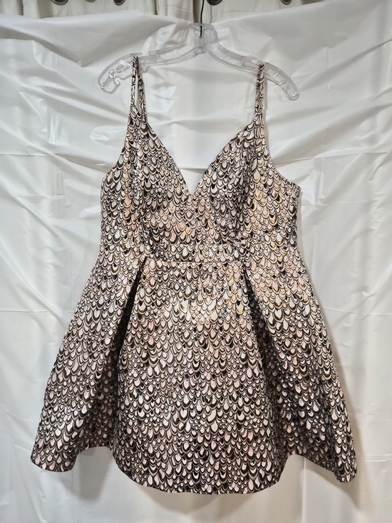 Fashion Nova Dresses & Skirts - Fashion Nova Pink and Black Scallop-Print Mini Dress